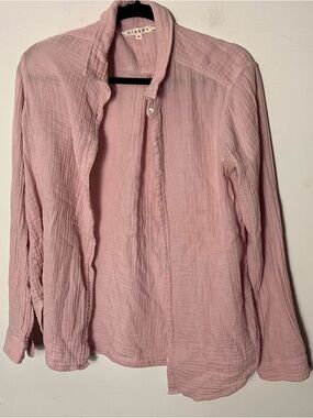 Xirena Scout Shirt 100% Cotton Gauze pink Medium